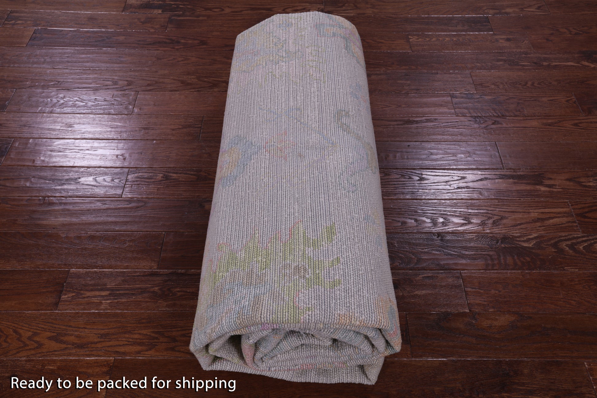 Ivory Turkish Oushak Handmade Wool Rug - 10' 1" X 13' 9" - Golden Nile