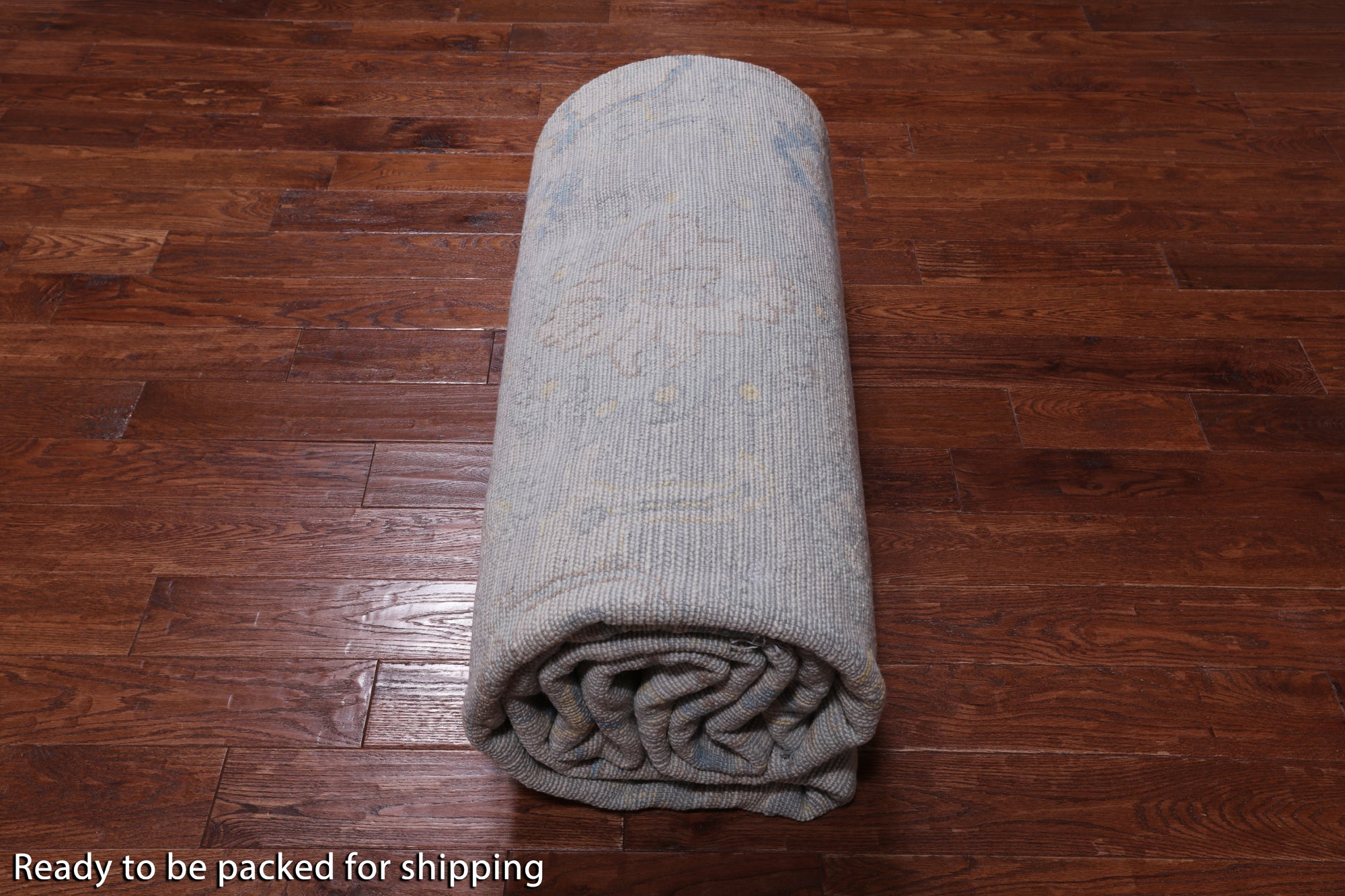SUPER SALE Silver Turkish Oushak Hand Knotted Wool Rug - 10' 2" X 14' 2"