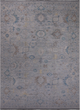 SUPER SALE Silver Turkish Oushak Hand Knotted Wool Rug - 10' 2" X 14' 2"