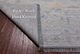 SUPER SALE Silver Turkish Oushak Hand Knotted Wool Rug - 10' 2" X 14' 2"