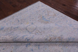 Silver Turkish Oushak Hand Knotted Wool Rug - 10' 2" X 14' 2" - Golden Nile