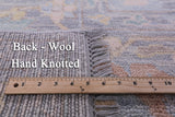 Silver Turkish Oushak Hand Knotted Wool Rug - 11' 11" X 14' 9" - Golden Nile