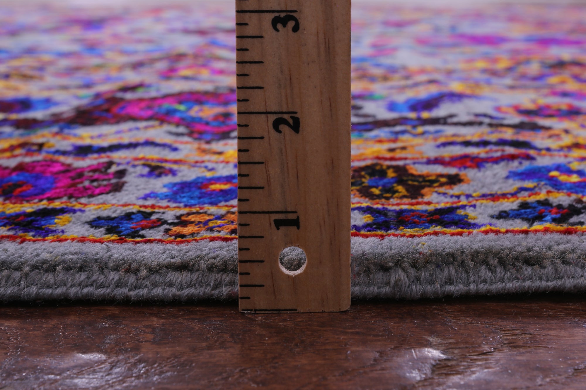 Grey Persian Tabriz Hand Knotted Wool & Silk Rug - 9' 0" X 12' 0" - Golden Nile
