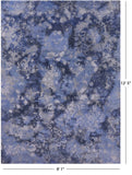 Abstract Contemporary Hand Knotted Wool Rug - 9' 1" X 12' 5" - Golden Nile