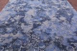 Abstract Contemporary Hand Knotted Wool Rug - 9' 1" X 12' 5" - Golden Nile