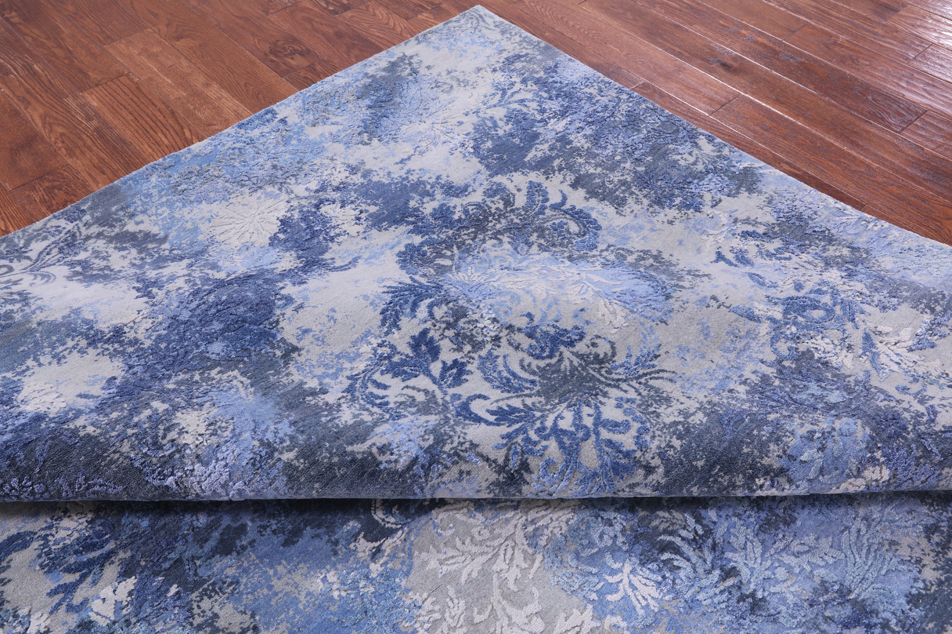 Abstract Contemporary Hand Knotted Wool Rug - 9' 1" X 12' 5" - Golden Nile