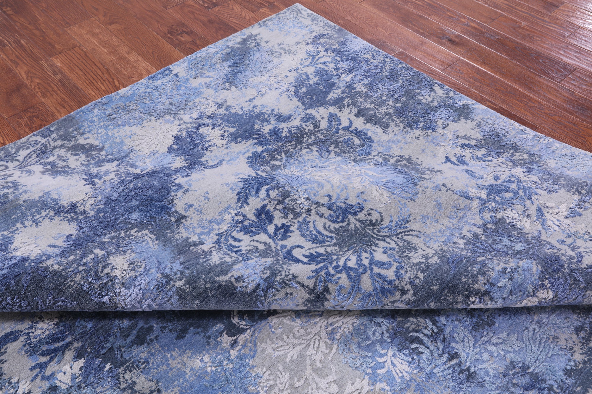 Abstract Contemporary Hand Knotted Wool Rug - 9' 1" X 12' 5" - Golden Nile