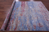 Abstract Contemporary Hand Knotted Wool & Silk Rug - 7' 11" X 10' 0" - Golden Nile