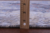 Abstract Contemporary Hand Knotted Wool & Silk Rug - 7' 11" X 10' 2" - Golden Nile