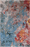 Abstract Contemporary Hand Knotted Wool & Silk Rug - 3' 11" X 6' 0" - Golden Nile
