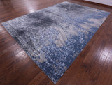 Abstract Contemporary Hand Knotted Wool & Silk Rug - 9' 11" X 14' 5" - Golden Nile