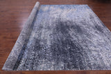 Abstract Contemporary Hand Knotted Wool & Silk Rug - 9' 11" X 14' 5" - Golden Nile