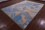 Contemporary Handmade Wool Rug - 8' 10" X 12' 4" - Golden Nile