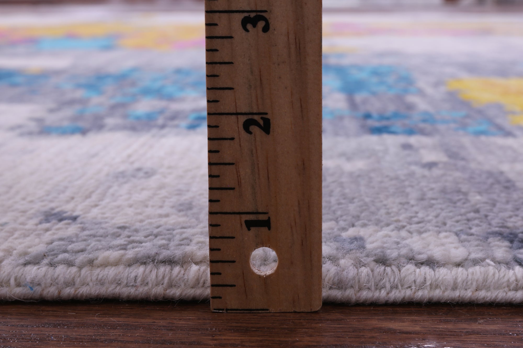 Abstract Contemporary Hand Knotted Wool Rug - 7' 11" X 10' 2" - Golden Nile