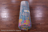 Abstract Contemporary Hand Knotted Wool Rug - 7' 11" X 10' 2" - Golden Nile