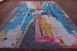 Abstract Contemporary Hand Knotted Wool Rug - 10' 4" X 13' 11" - Golden Nile