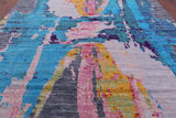 Abstract Contemporary Hand Knotted Wool Rug - 10' 4" X 13' 11" - Golden Nile