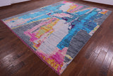 Abstract Contemporary Hand Knotted Wool Rug - 10' 4" X 13' 11" - Golden Nile