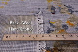 Abstract Contemporary Hand Knotted Wool Rug - 8' 0" X 10' 0" - Golden Nile