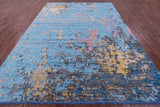 Abstract Contemporary Hand Knotted Wool Rug - 9' 3" X 12' 6" - Golden Nile