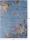 Abstract Contemporary Hand Knotted Wool Rug - 9' 3" X 12' 6" - Golden Nile
