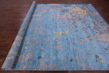 Abstract Contemporary Hand Knotted Wool Rug - 9' 3" X 12' 6" - Golden Nile