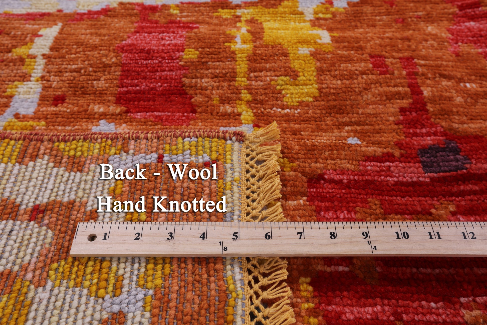 Abstract Contemporary Hand Knotted Wool Rug - 8' 1" X 10' 4" - Golden Nile