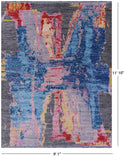 Abstract Contemporary Hand Knotted Wool Rug - 9' 1" X 11' 10" - Golden Nile