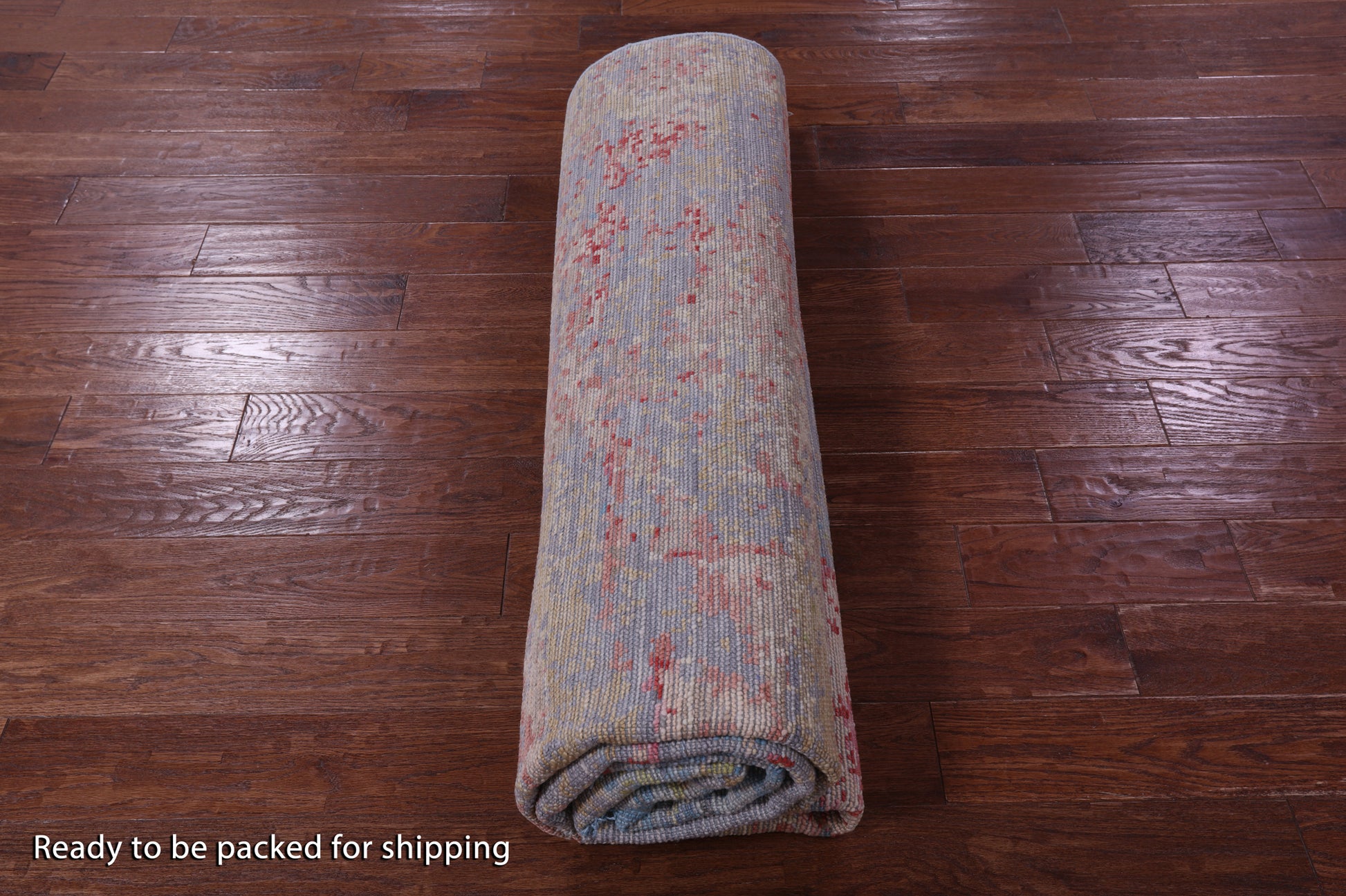 Abstract Contemporary Hand Knotted Wool Rug - 8' 2" X 10' 0" - Golden Nile