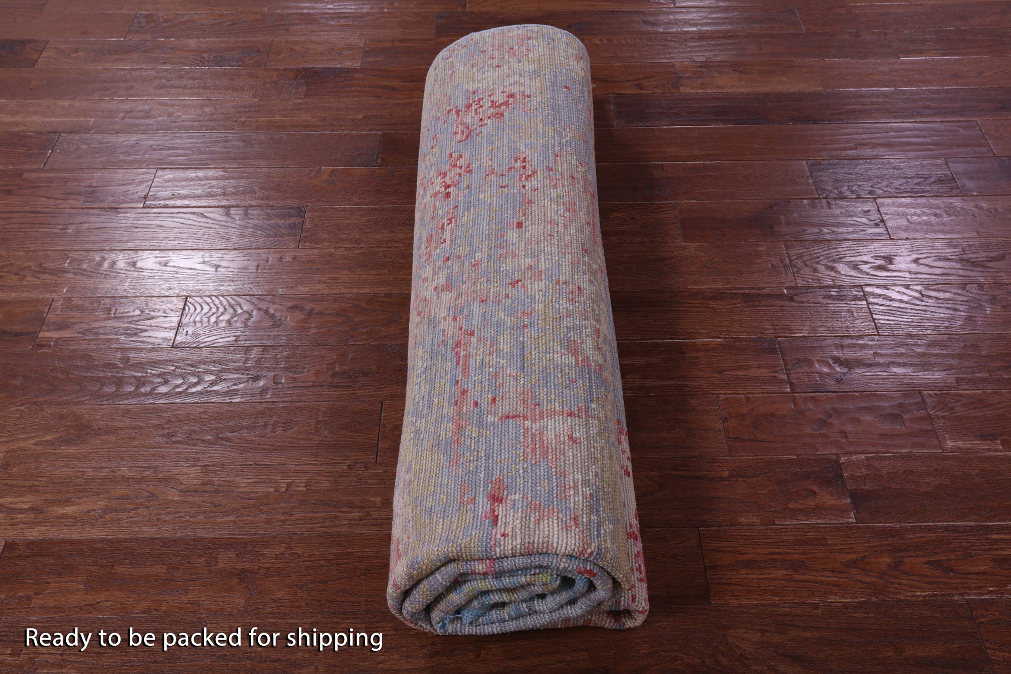 Abstract Contemporary Hand Knotted Wool Rug - 8' 2" X 10' 0" - Golden Nile