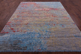 Abstract Contemporary Hand Knotted Wool Rug - 8' 2" X 10' 0" - Golden Nile