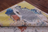 Abstract Contemporary Hand Knotted Wool Rug - 9' 1" X 12' 1" - Golden Nile