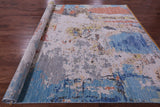 Abstract Contemporary Hand Knotted Wool Rug - 9' 1" X 12' 1" - Golden Nile