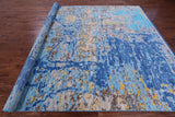 Abstract Contemporary Handmade Wool Rug - 9' 2" X 11' 11" - Golden Nile
