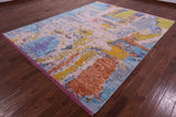Abstract Contemporary Hand Knotted Wool Rug - 8' 3" X 10' 5" - Golden Nile