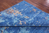 Abstract Contemporary Hand Knotted Wool Rug - 9' 0" X 12' 0" - Golden Nile