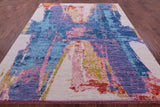 Abstract Contemporary Hand Knotted Wool Rug - 8' 1" X 10' 1" - Golden Nile