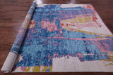 Abstract Contemporary Hand Knotted Wool Rug - 8' 1" X 10' 1" - Golden Nile