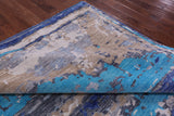 Abstract Contemporary Hand Knotted Wool Rug - 8' 0" X 9' 9" - Golden Nile