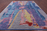 Abstract Contemproary Hand Knotted Wool Rug - 12' 2" X 14' 4" - Golden Nile