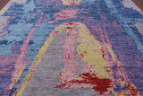 Abstract Contemproary Hand Knotted Wool Rug - 12' 2" X 14' 4" - Golden Nile