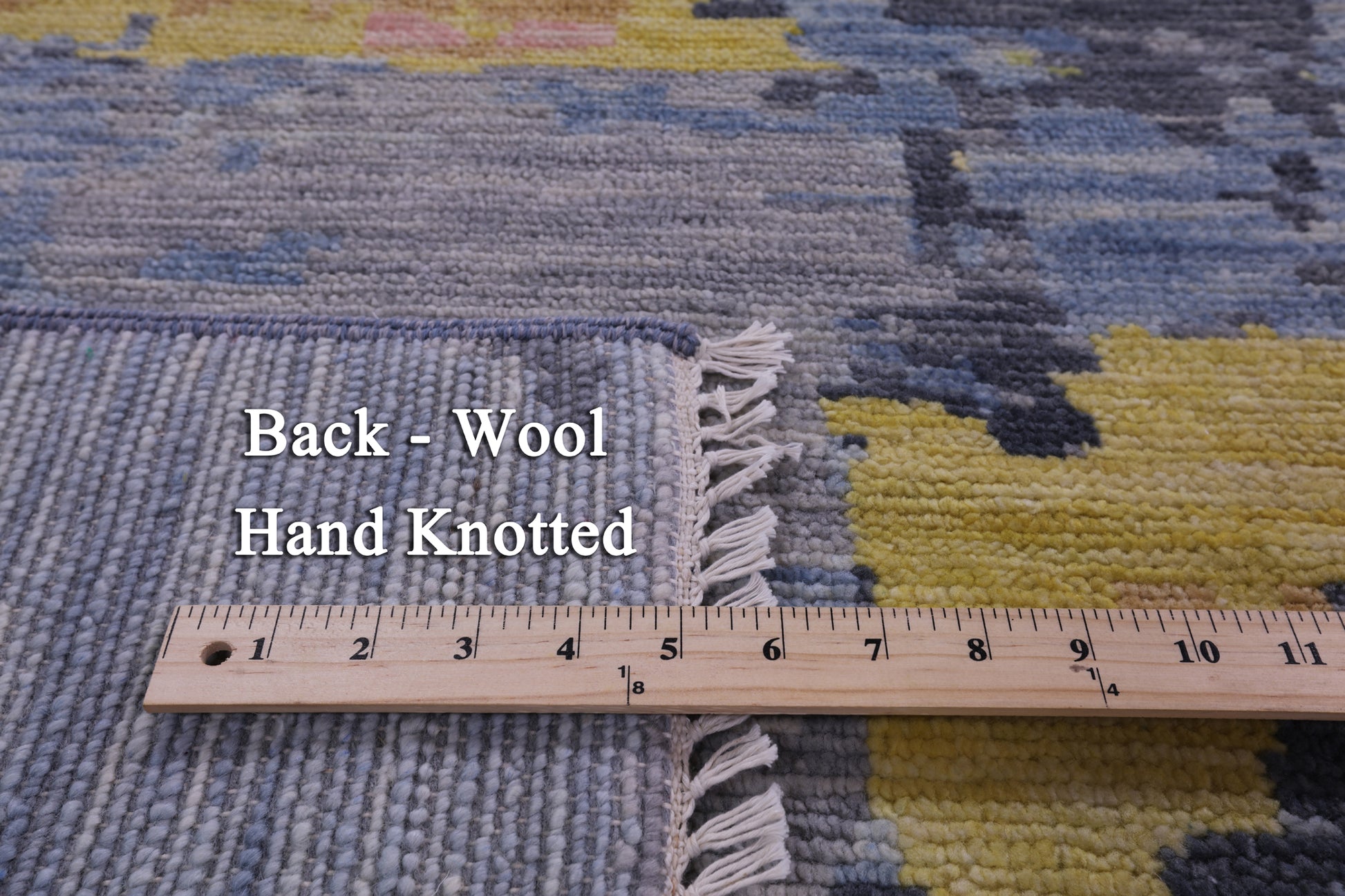 Abstract Contemporary Hand Knotted Wool Rug - 9' 1" X 11' 11" - Golden Nile