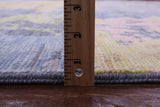 Abstract Contemporary Hand Knotted Wool Rug - 9' 1" X 11' 11" - Golden Nile