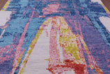 Abstract Contemporary Hand Knotted Wool Rug - 10' 2" X 13' 11" - Golden Nile