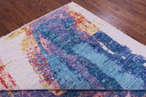 Abstract Contemporary Hand Knotted Wool Rug - 10' 2" X 13' 11" - Golden Nile