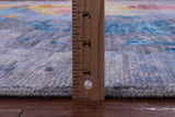Abstract Contemporary Hand Knotted Wool Rug - 10' 0" X 13' 8" - Golden Nile