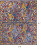 Grey Turkish Oushak Hand Knotted Wool Rug - 12' 0" X 15' 1" - Golden Nile