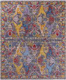Grey Turkish Oushak Hand Knotted Wool Rug - 12' 0" X 15' 1" - Golden Nile