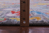 Grey Turkish Oushak Hand Knotted Wool Rug - 12' 0" X 15' 1" - Golden Nile