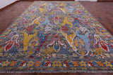 Grey Turkish Oushak Hand Knotted Wool Rug - 12' 3" X 18' 0" - Golden Nile